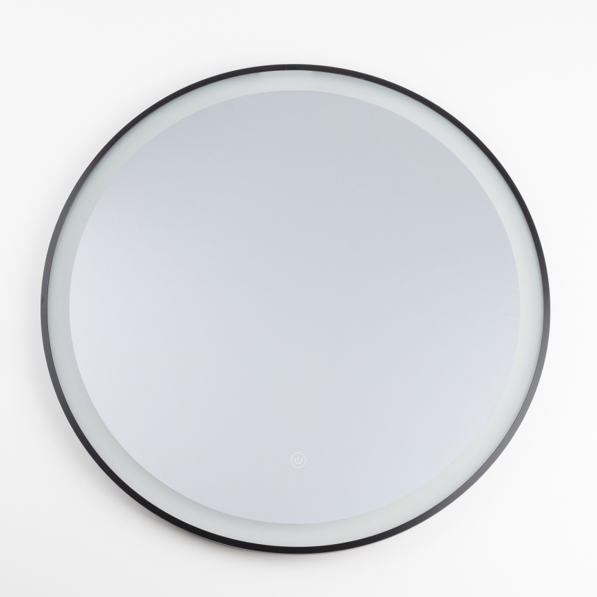 Brilagi - Miroir LED pour salle de bains ASTI LED/19W/230V Ø 60 cm noir IP44 CRI 90 dimmable + CCT