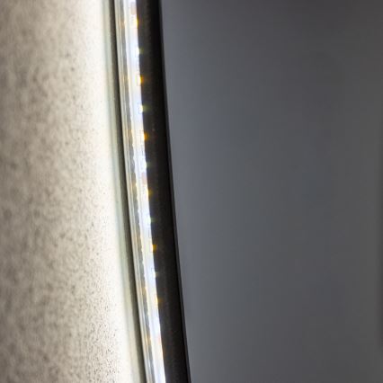Brilagi - Miroir LED pour salle de bains VENA BLACK, LED 32W/230V, Ø 100 cm, IP44, IRC 90, dimmable + CCT