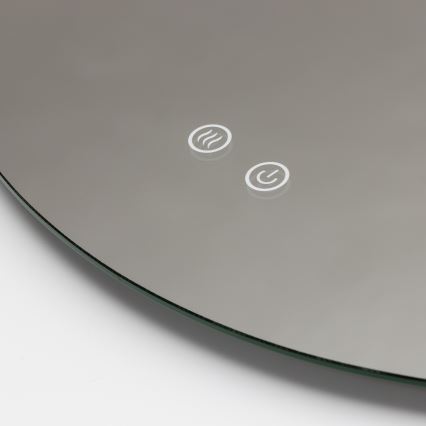 Brilagi - Miroir chauffant LED de salle de bains DEMI ECO LED/12W/230V Ø 60 cm IP44 IRC 90 dimmable + CCT