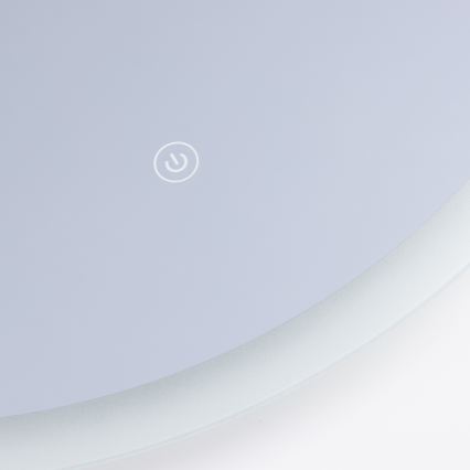 Brilagi - Miroir de salle de bains LED CUNEO 19 W / 230 V, Ø 60 cm, IP44, IRC 90, dimmable avec CCT réglable