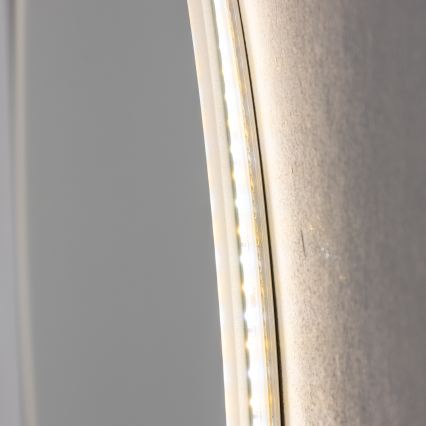 Brilagi - Miroir de salle de bains LED CUNEO 19 W / 230 V, Ø 60 cm, IP44, IRC 90, dimmable avec CCT réglable