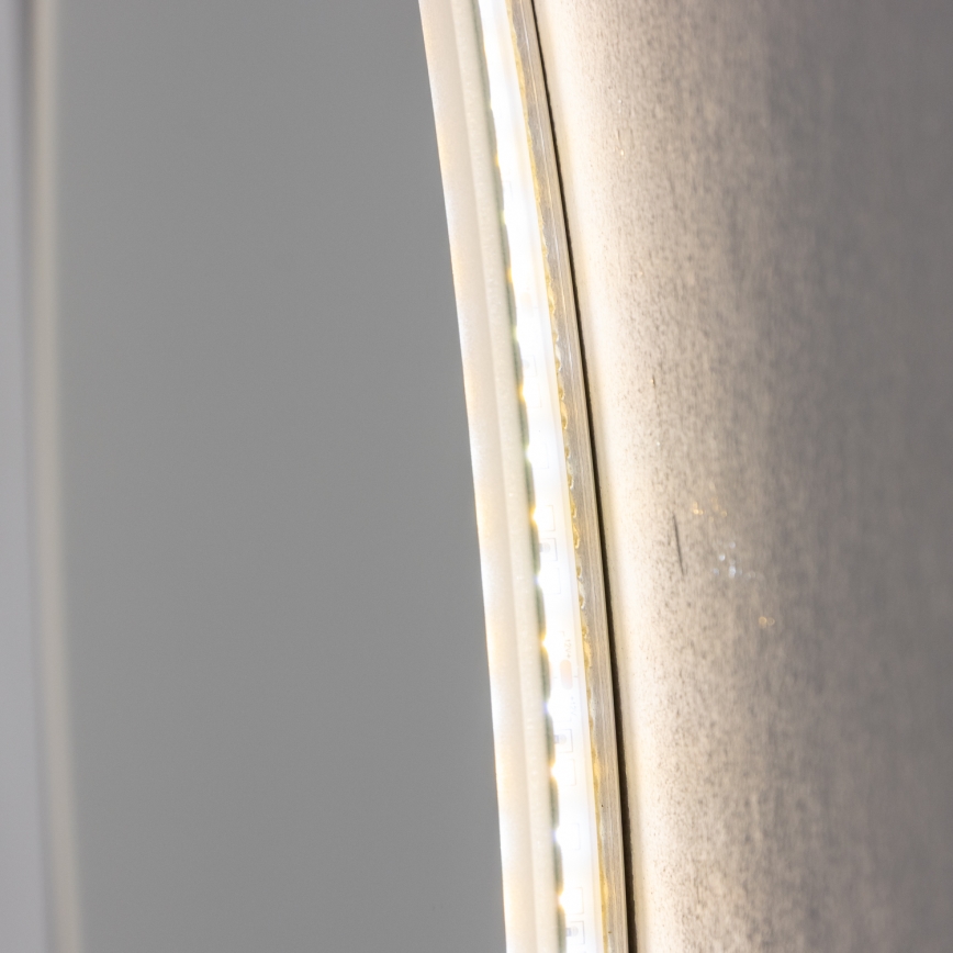 Brilagi - Miroir de salle de bains LED CUNEO 19 W / 230 V, Ø 60 cm, IP44, IRC 90, dimmable avec CCT réglable