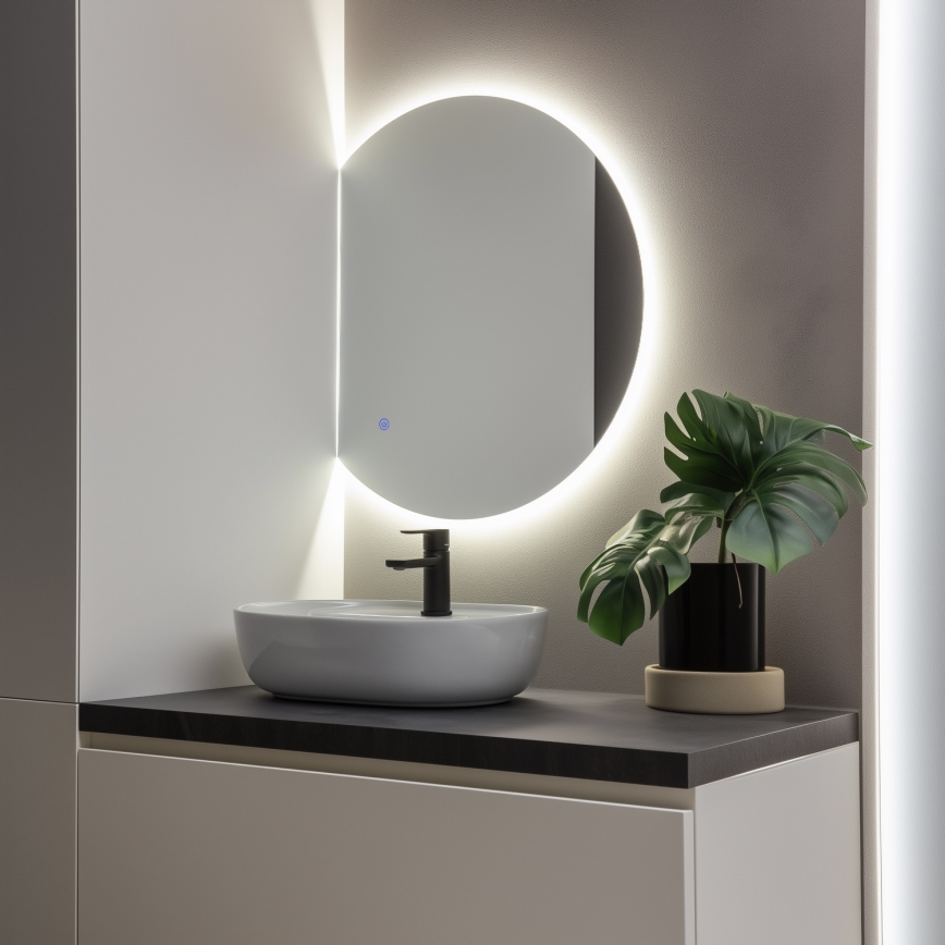 Brilagi - Miroir LED pour salle de bains MEZZO LED/18W/230V 60x50 cm IP44 IRC 90 dimmable + CCT