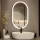 Brilagi - Miroir LED pour salle de bains CANZO LED/25W/230V 50x80 cm noir IP44 IRC 90 dimmable + CCT