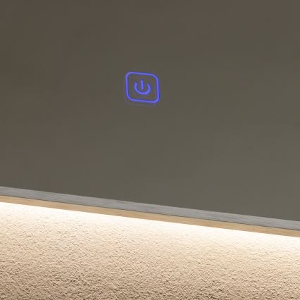 Brilagi - Miroir de salle de bains LED DESIO LED/24W/230V 60x60 cm argenté IP44 IRC 90 dimmable + CCT