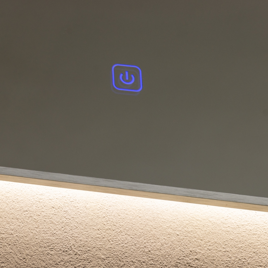 Brilagi - Miroir de salle de bains LED DESIO LED/24W/230V 60x60 cm argenté IP44 IRC 90 dimmable + CCT
