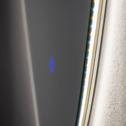 Brilagi - Miroir de salle de bains GOCCIA LED, 19 W, 230 V, 67 x 50 cm, IP44, IRC 90, à intensité variable + CCT (température de couleur réglable)