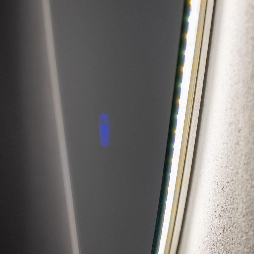 Brilagi - Miroir de salle de bains GOCCIA LED, 19 W, 230 V, 67 x 50 cm, IP44, IRC 90, à intensité variable + CCT (température de couleur réglable)