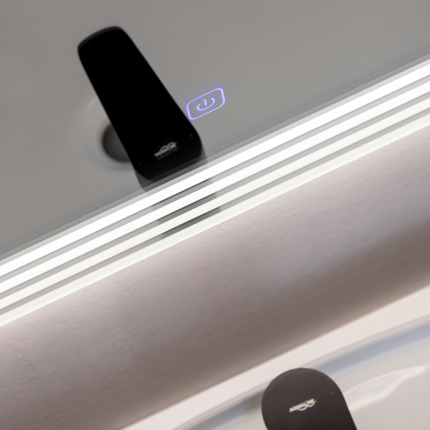 Brilagi - Miroir LED pour salle de bains MELZO LED/28W/230V 60x80 cm IP44 IRC 90 avec variateur + CCT