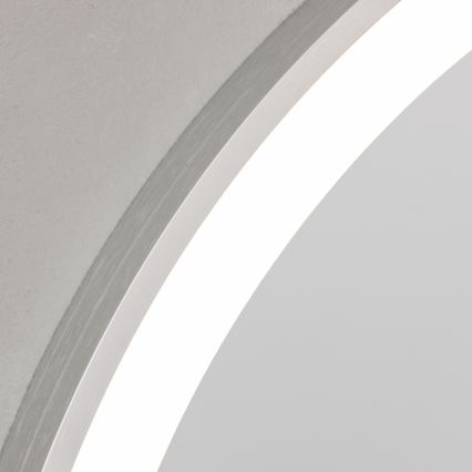 Brilagi - Miroir LED de salle de bains TORINO LED/19W/230V Ø 60 cm argenté IP44 IRC 90 dimmable + CCT réglable