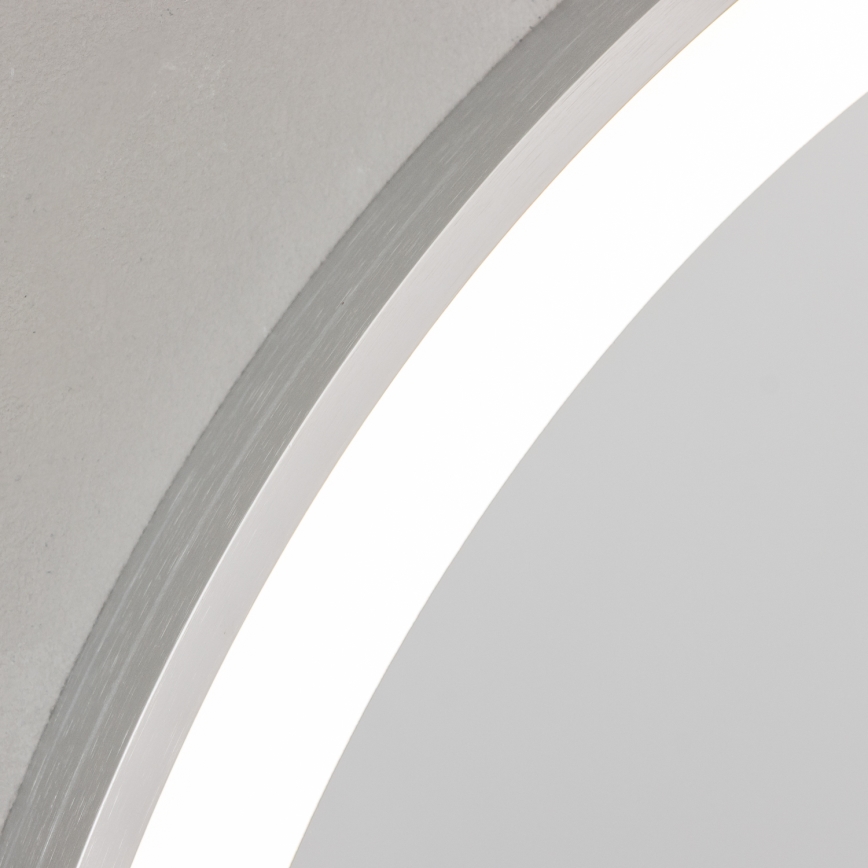 Brilagi - Miroir LED de salle de bains TORINO LED/19W/230V Ø 60 cm argenté IP44 IRC 90 dimmable + CCT réglable