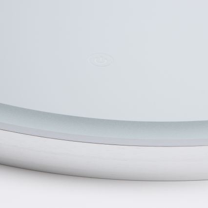 Brilagi - Miroir LED de salle de bains TORINO LED/19W/230V Ø 60 cm argenté IP44 IRC 90 dimmable + CCT réglable