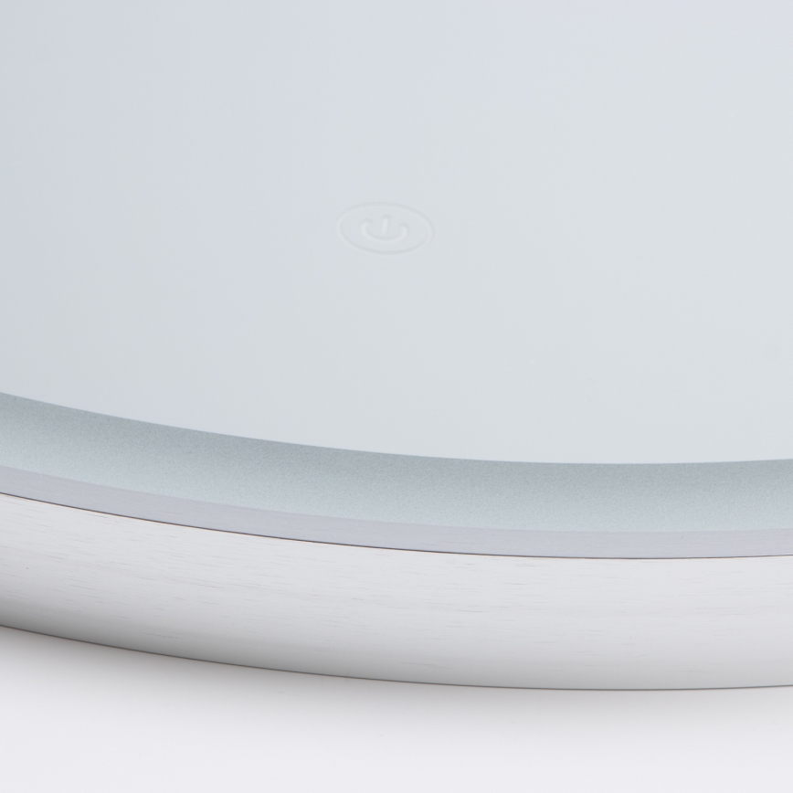 Brilagi - Miroir LED de salle de bains TORINO LED/19W/230V Ø 60 cm argenté IP44 IRC 90 dimmable + CCT réglable