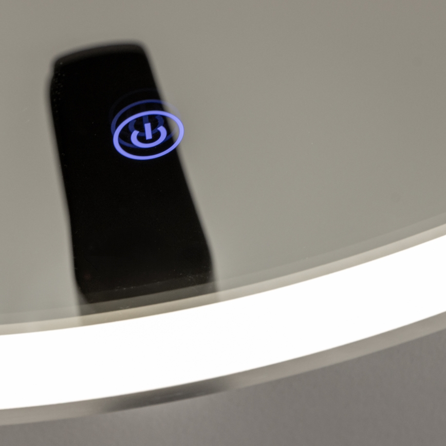 Brilagi - Miroir LED de salle de bains TORINO LED/19W/230V Ø 60 cm argenté IP44 IRC 90 dimmable + CCT réglable