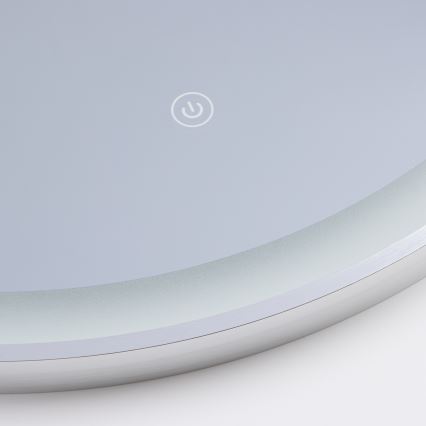 Brilagi - Miroir LED de salle de bains TORINO LED/19W/230V Ø 60 cm argenté IP44 IRC 90 dimmable + CCT réglable