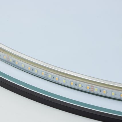 Brilagi - Miroir LED pour salle de bains VENA BLACK LED/26W/230V Ø 80 cm IP44 CRI 90 dimmable + CCT