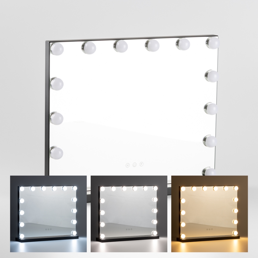 Brilagi - Miroir de maquillage LED dimmable HOLLYWOOD LED/15W/230V 3000/4000/6500K