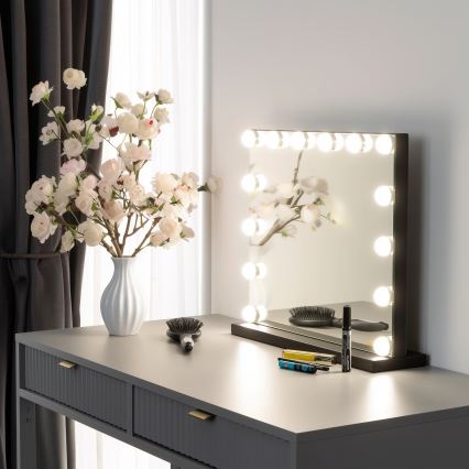 Brilagi - Miroir de maquillage LED dimmable HOLLYWOOD LED/15W/230V 3000/4000/6500K