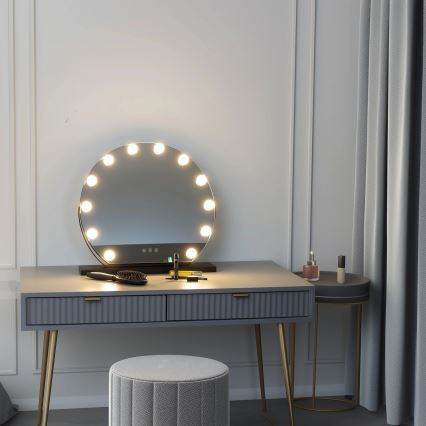 Brilagi - Miroir de maquillage LED dimmable HOLLYWOOD LED/12W/230V 3000/4000/6500K