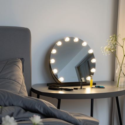 Brilagi - Miroir de maquillage LED dimmable HOLLYWOOD LED/12W/230V 3000/4000/6500K