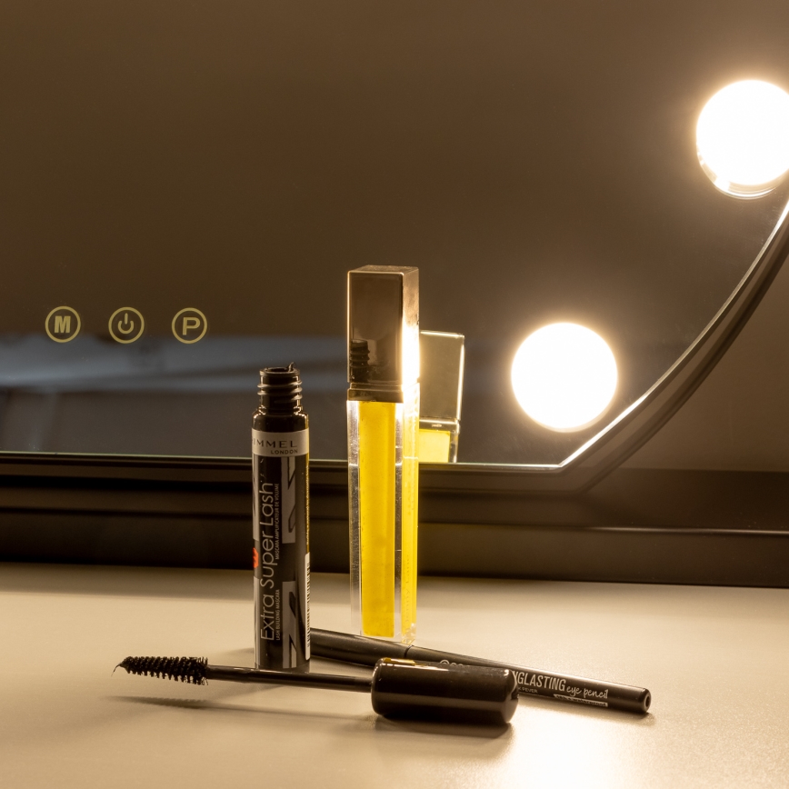 Brilagi - Miroir de maquillage LED dimmable HOLLYWOOD LED/12W/230V 3000/4000/6500K