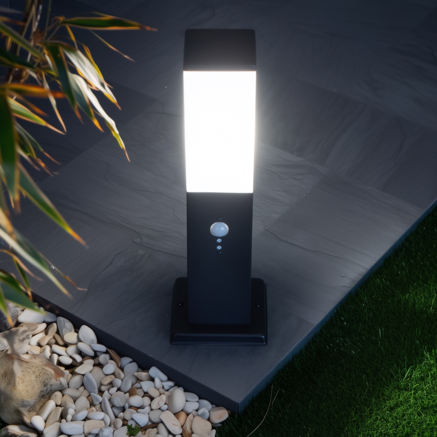 Brilagi - NOVA buitenwandlamp met bewegingssensor, 1x E27, 15 W, 230 V, 40 cm, IP44, zwart