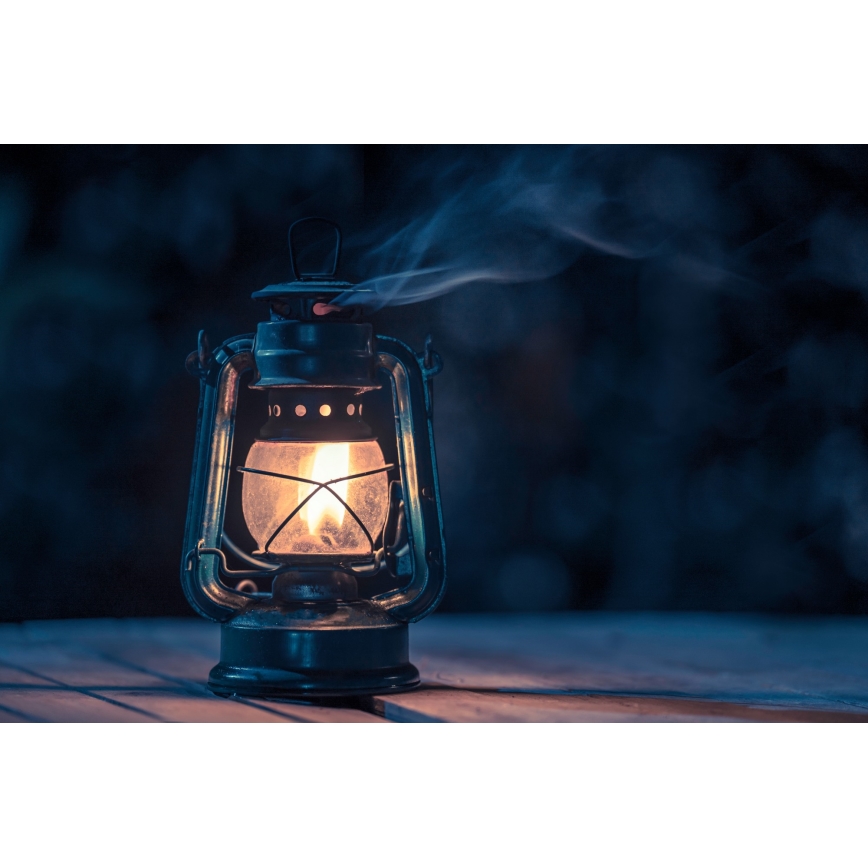 Brilagi - Olielamp LANTERN 28 cm blauw