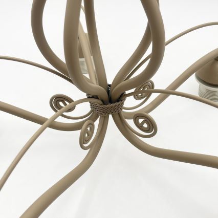 Brilagi - Opbouwkroonluchter ANTICO MODERN 5xE27/60W/230V beige