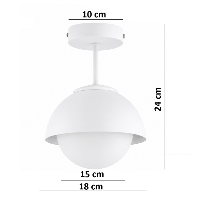 BRILAGI - Opbouwkroonluchter COSMO 1xE27/60W/230V wit/goud