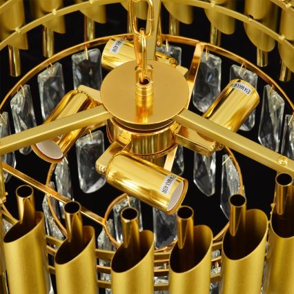 Brilagi - Opbouwkroonluchter ECLIPSE 5xE14/10W/230V Ø 38 cm goudkleurig