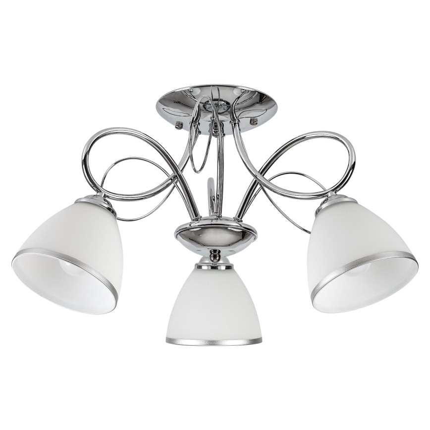 Brilagi - Opbouwkroonluchter FRED 3xE27/60W/230V Ø 59 cm glanzend chroom