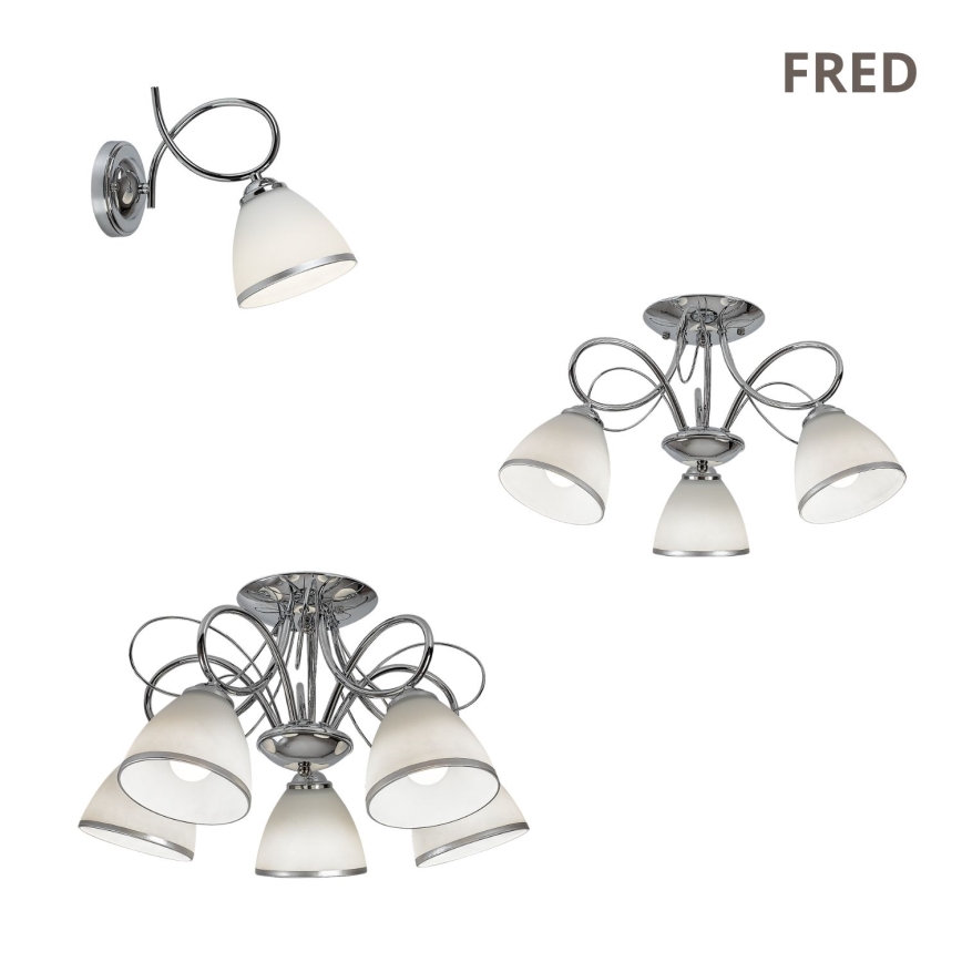 Brilagi - Opbouwkroonluchter FRED 3xE27/60W/230V Ø 59 cm glanzend chroom