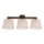 Brilagi - Opbouwkroonluchter LATTE 3xE27/60W/230V grenen/beige