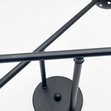 Brilagi - Opbouwkroonluchter MALIVA 4xE14/15W/230V zwart/helder