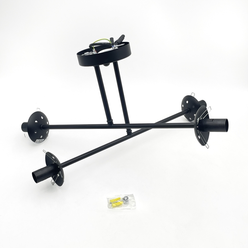 Brilagi - Opbouwkroonluchter MALIVA 4xE14/15W/230V zwart/wit