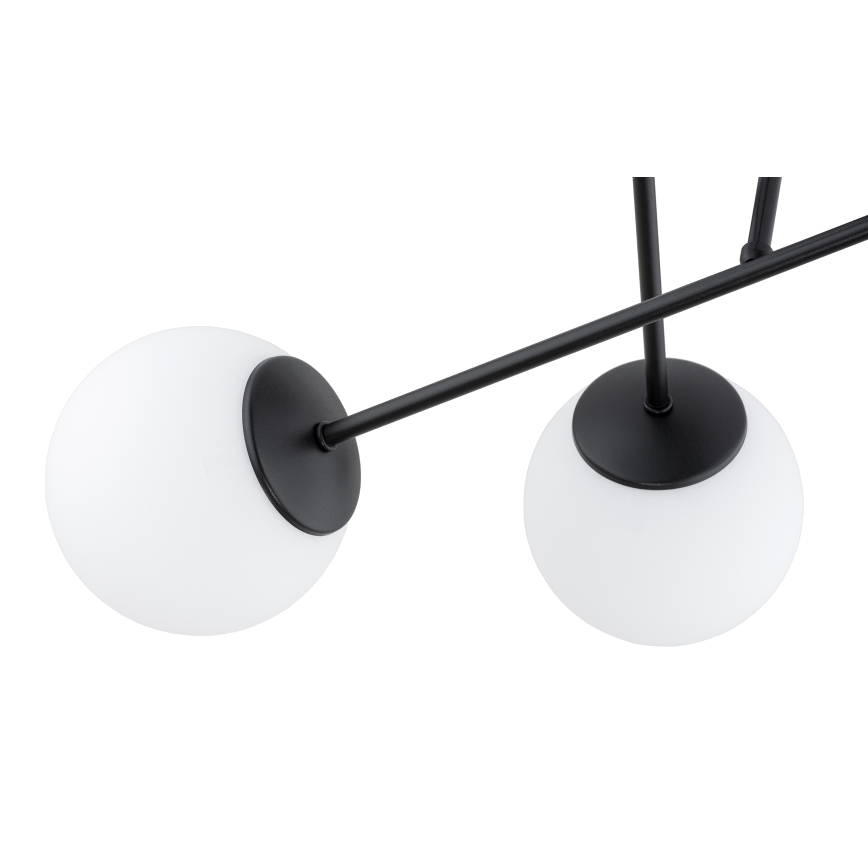 Brilagi - Opbouwkroonluchter MILO 6xE27/60W/230V zwart