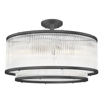 Brilagi - Opbouwkroonluchter RAMOS 6xE14/60W/230V zwart