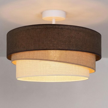 Brilagi - Opbouwkroonluchter TRIO 1xE27/60W/230V Ø 40 cm bruin/beige/wit