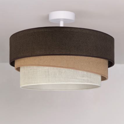 Brilagi - Opbouwkroonluchter TRIO 1xE27/60W/230V Ø 40 cm bruin/beige/wit