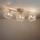 Brilagi - Opbouwkroonluchter VULCANO 3xG9/8W/230V beige/rookbeige