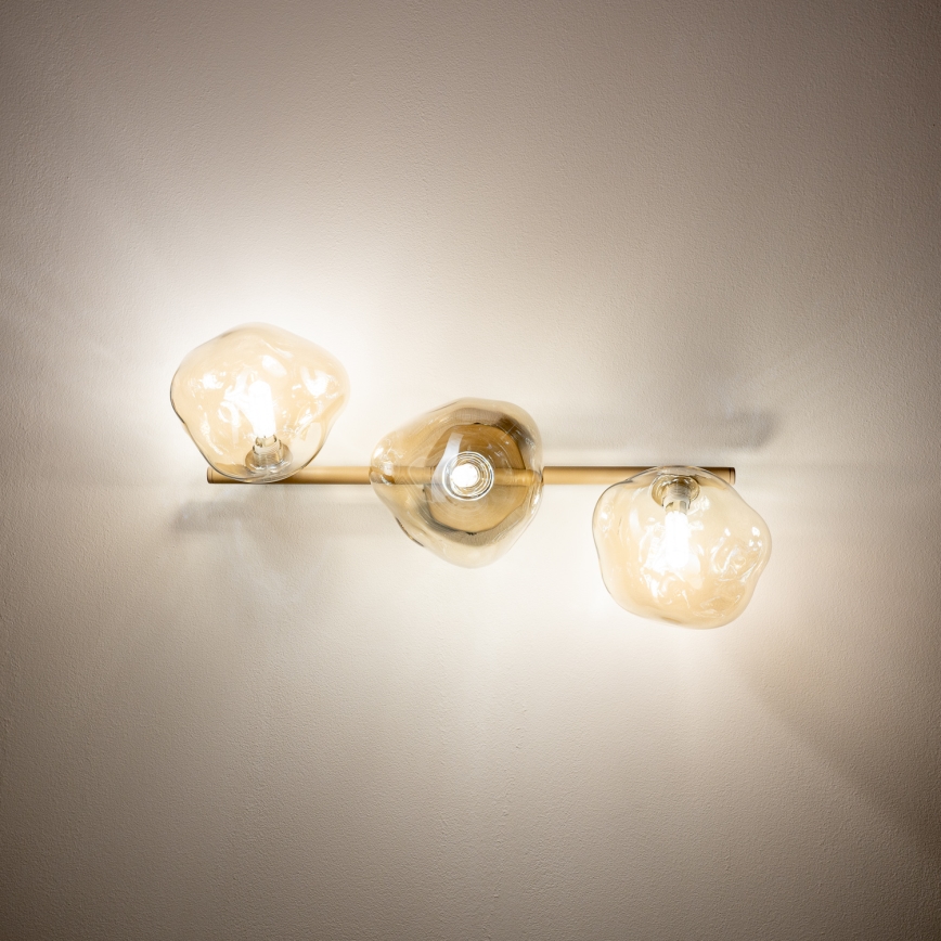 BRILAGI - Opbouwkroonluchter VULCANO 3xG9/8W/230V beige/rookbeige