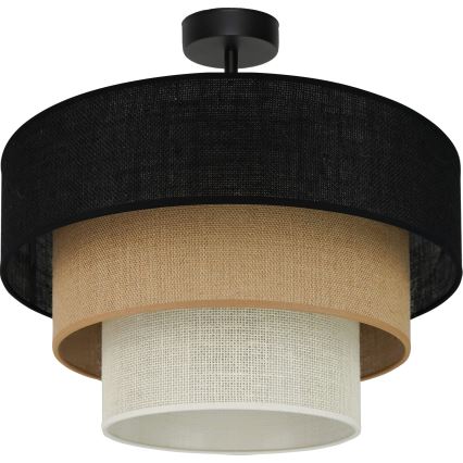 Brilagi - Opbouwlamp ASPEN LUNETA 1xE27/15W/230V Ø 45 cm zwart/beige/crème