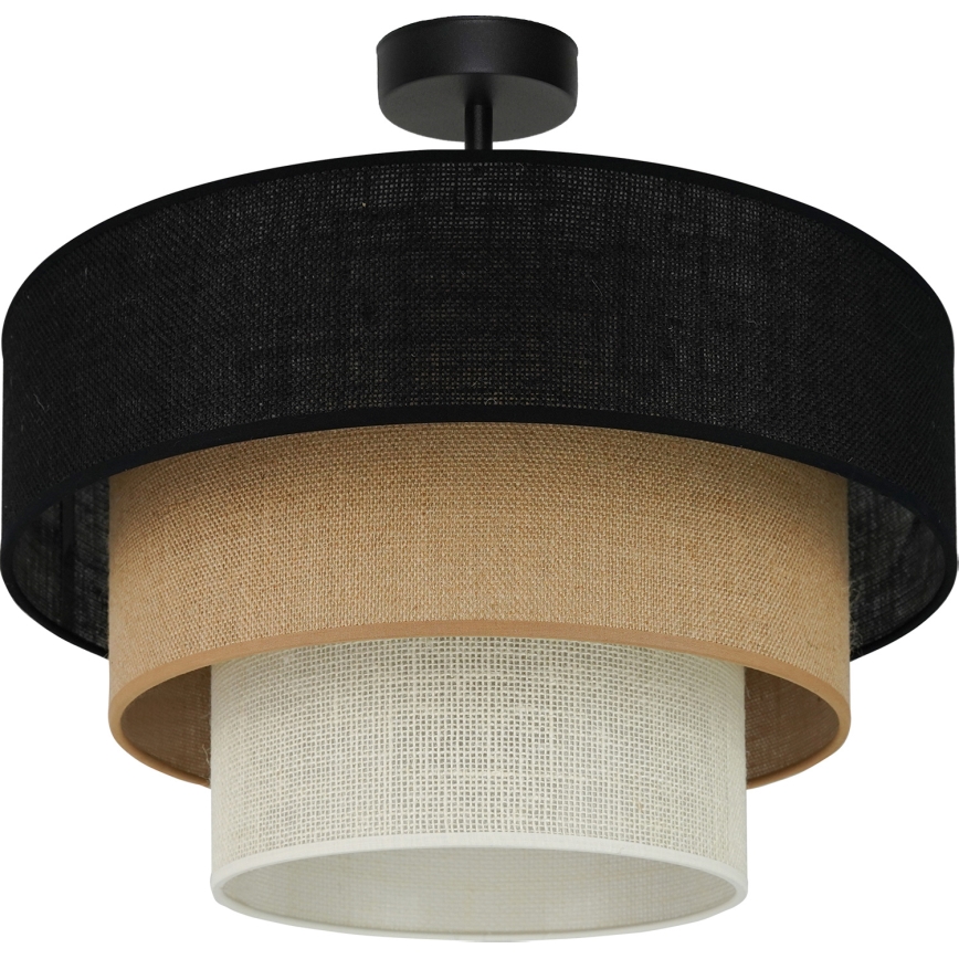 Brilagi - Opbouwlamp ASPEN LUNETA 1xE27/15W/230V Ø 45 cm zwart/beige/crème