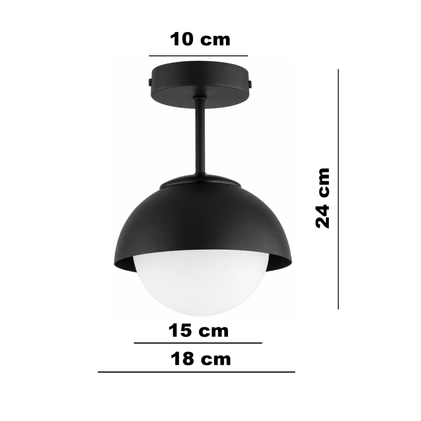 BRILAGI - Opbouwlamp COSMO 1xE27/60W/230V zwart