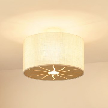 Brilagi - Opbouwlamp COUNTRY ROLLER 1xE27/15W/230V Ø 45 cm crème