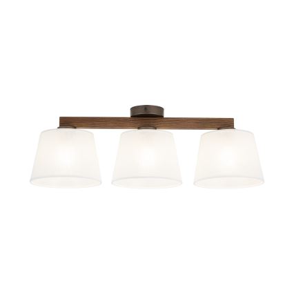 Brilagi - Opbouwlamp LATTE 3xE27/60W/230V grenen/wit