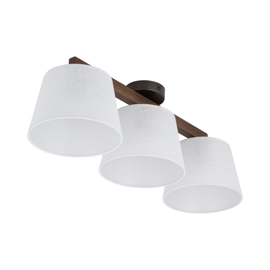 Brilagi - Opbouwlamp LATTE 3xE27/60W/230V grenen/wit