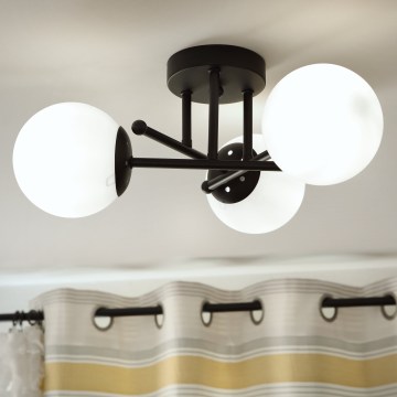 Brilagi - Opbouwlamp MALIVA 3xE14/15W/230V zwart/wit