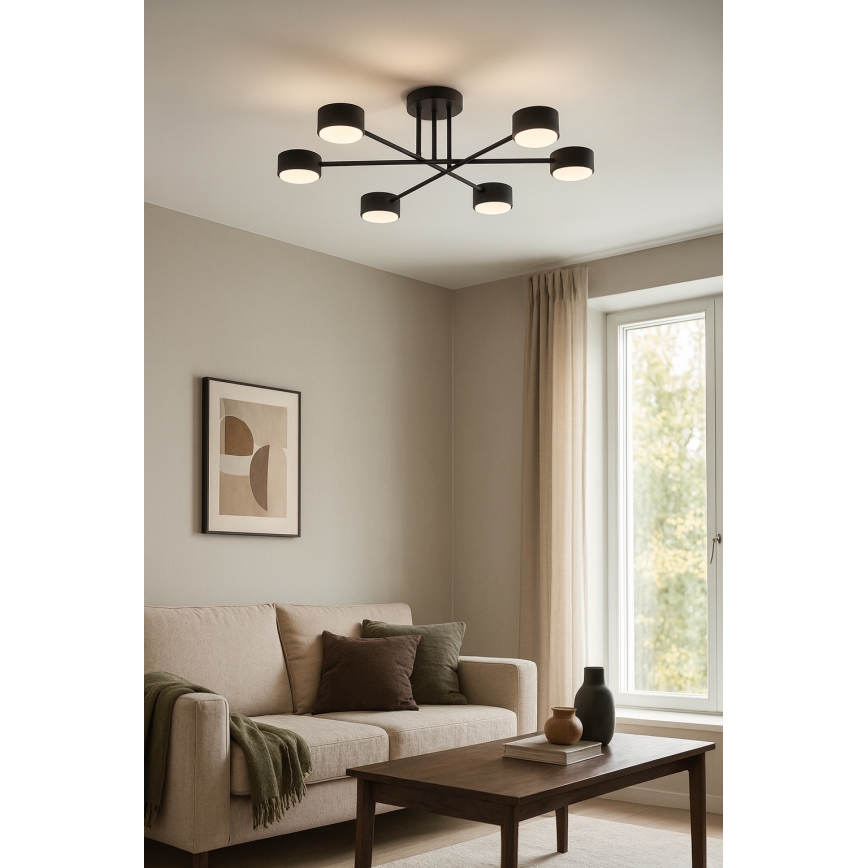 Brilagi - Opbouwplafondlamp 6xGX53/12W/230V zwart