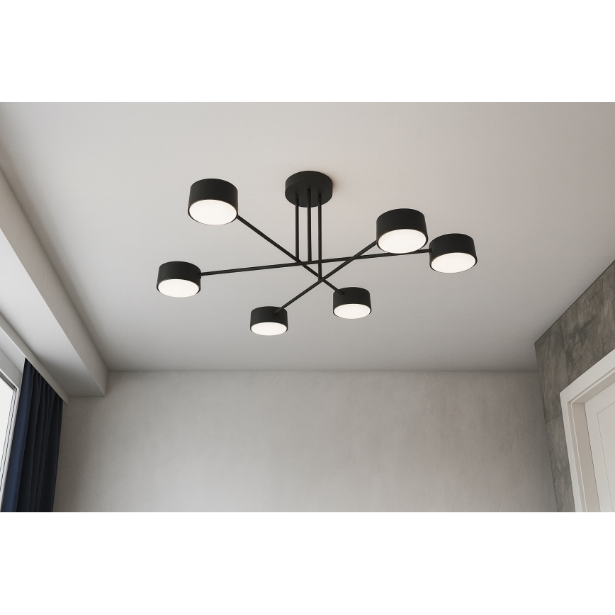 Brilagi - Opbouwplafondlamp 6xGX53/12W/230V zwart